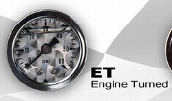 Engine Turned Gauge FP 0-100PSI