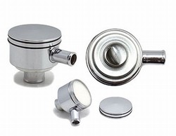 Piston Style Chrome Billet Breather w/Tube